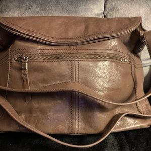 The Sak Glazed Brown Leather Hobo bag